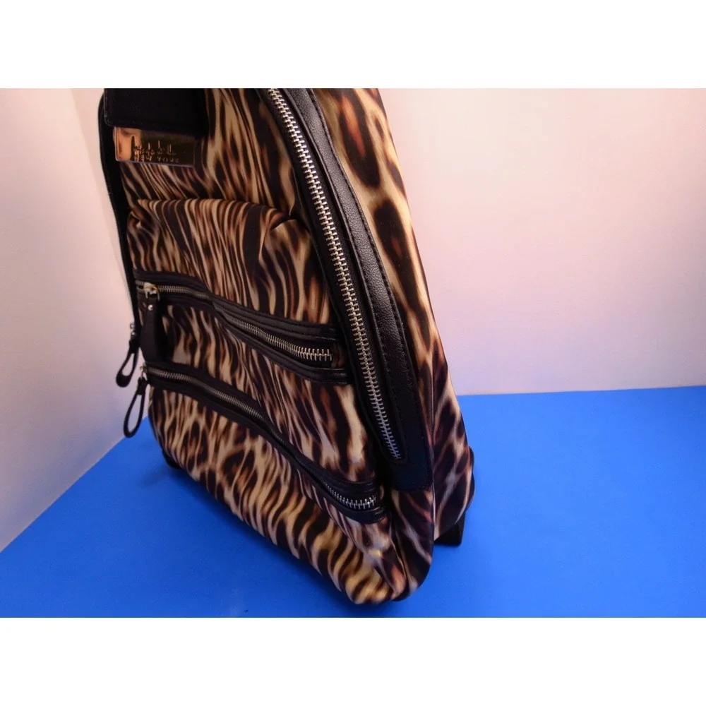 Nicole Miller Leopard Print Backpack 12